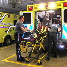 Paramedic au travail